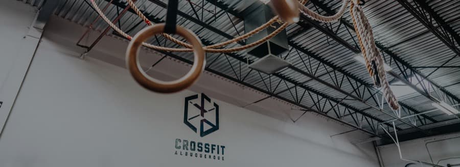 Rings and ropes over the floor at CrossFit Albuquerque