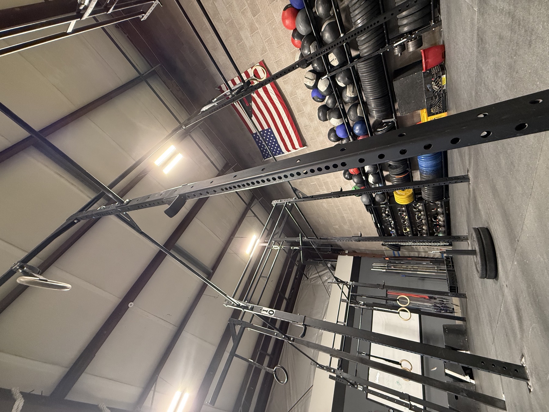 The pull-up rig from below